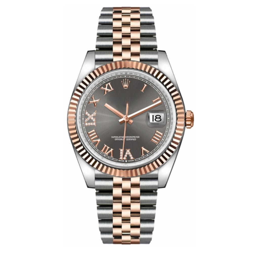 Dark Rhodium Dial Fluted Bezel 36mm